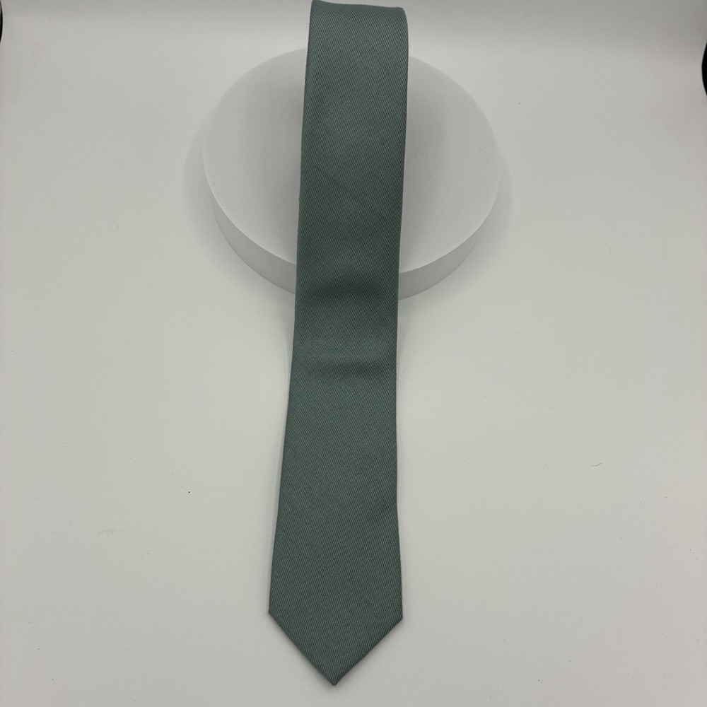 Birdy Grey Simon Necktie Sage Green Gray Slim Tie 2.5in Wedding Groomsman